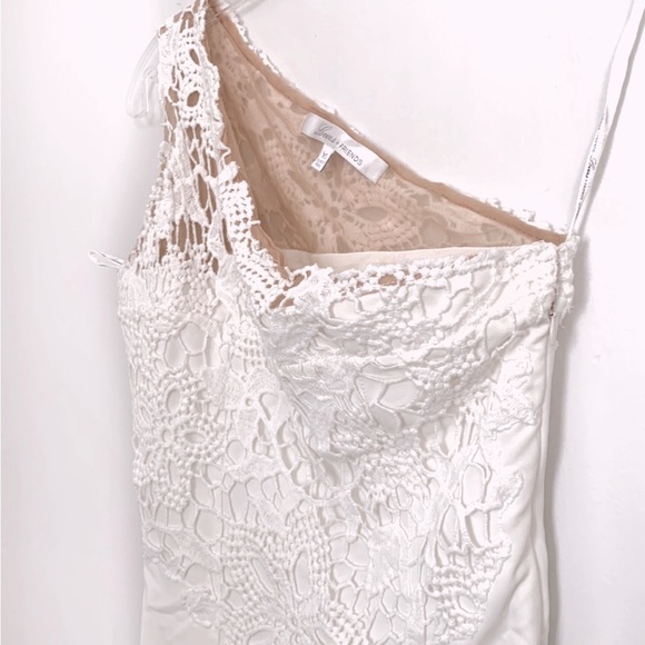 Lovers + Friends Lace Asymmetrical Dress in Ivory - Picture 7 of 7